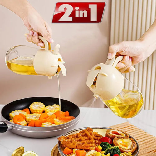 2 in 1 oil sprayer dispenser