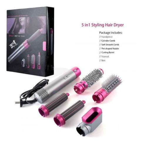 5 in 1 Hot Air Styler | Hair Dryer, Curler & Brush