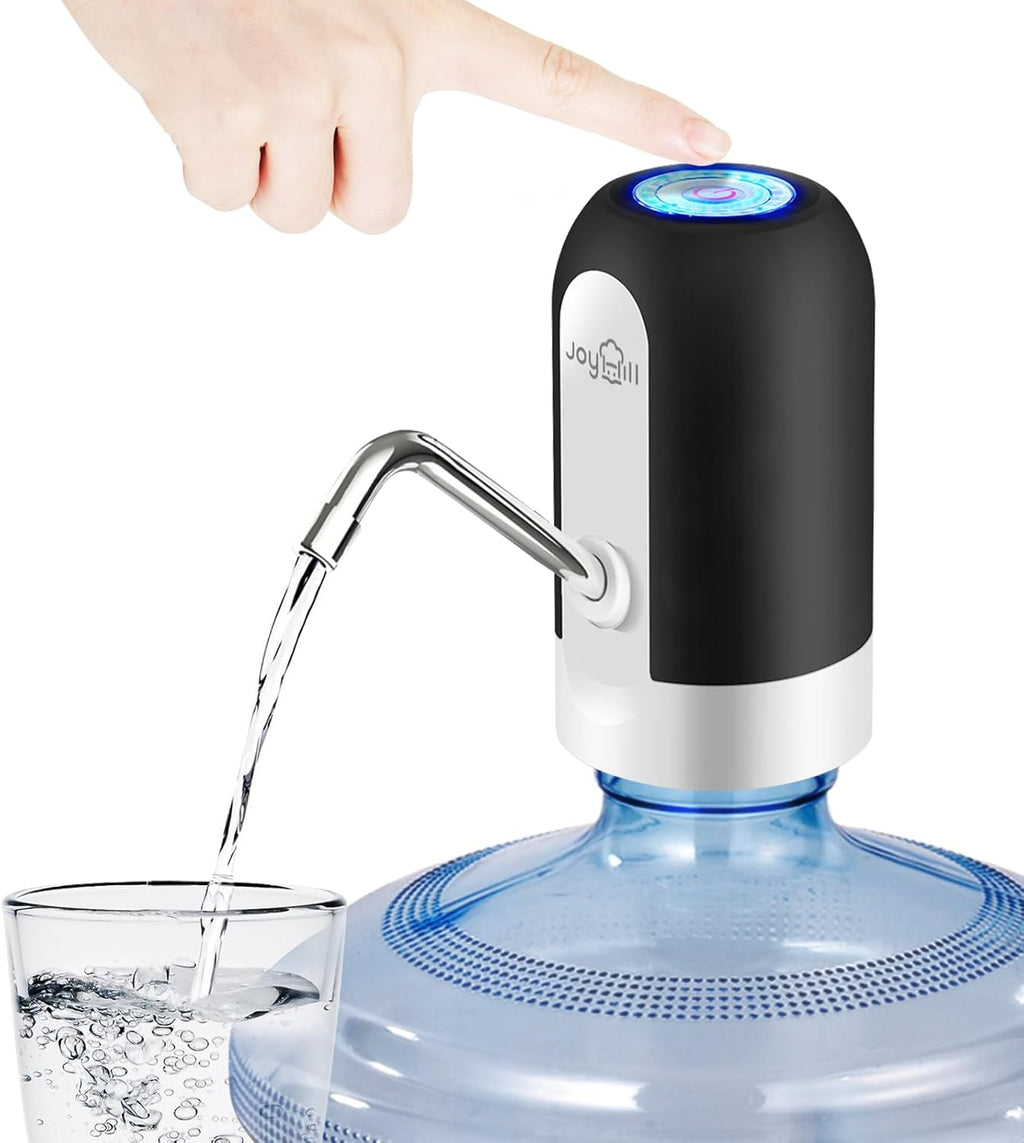 Portable Water Bottle Pump, Universal Bottle Electric Water Dispenser with Switch and USB Charging