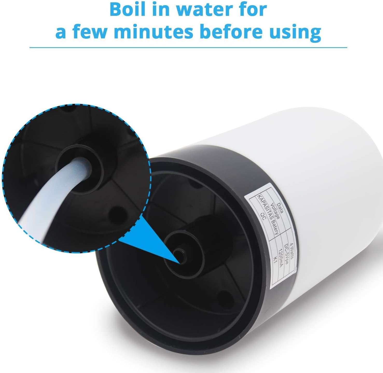 Portable Water Bottle Pump, Universal Bottle Electric Water Dispenser with Switch and USB Charging