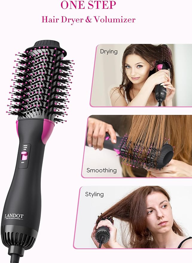 One-Step 3-in-1 Hot Air Brush & Hair Dryer, Volumizer & Styler