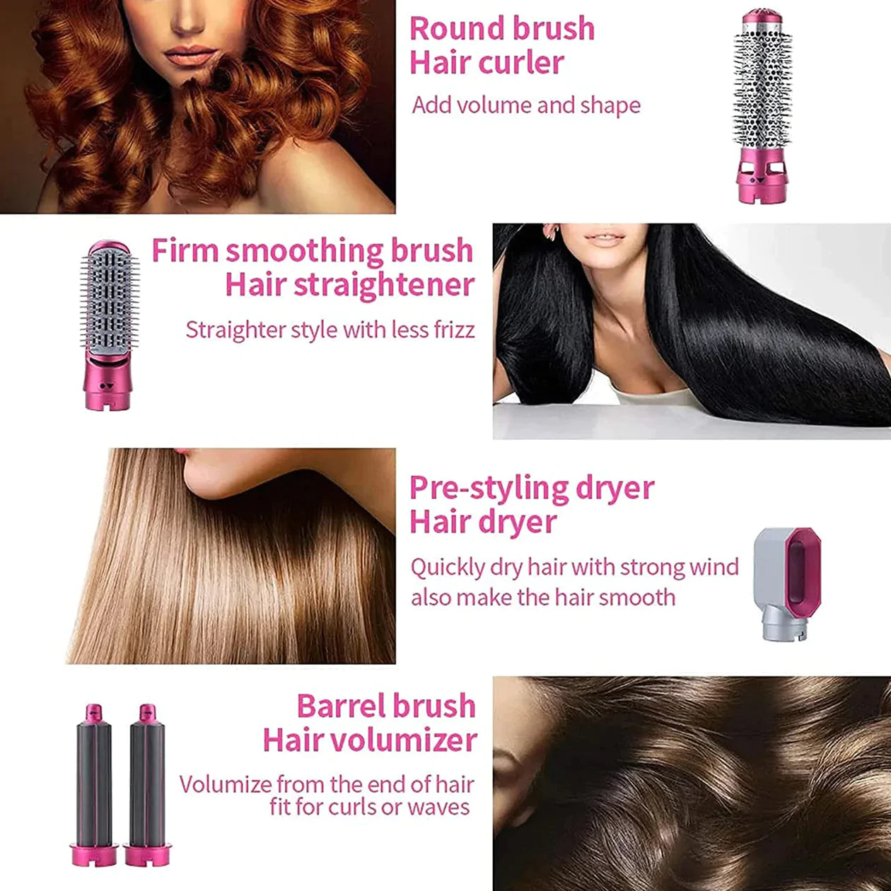 5 in 1 Hot Air Styler | Hair Dryer, Curler & Brush
