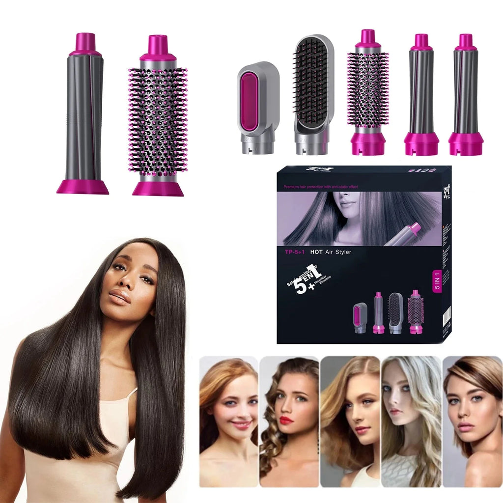 5 in 1 Hot Air Styler | Hair Dryer, Curler & Brush