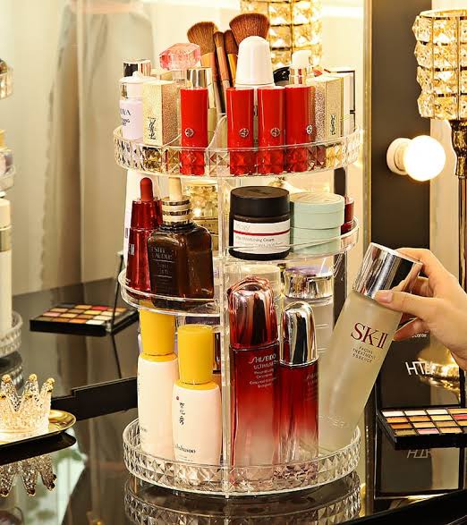 360° Rotating Makeup Organizer