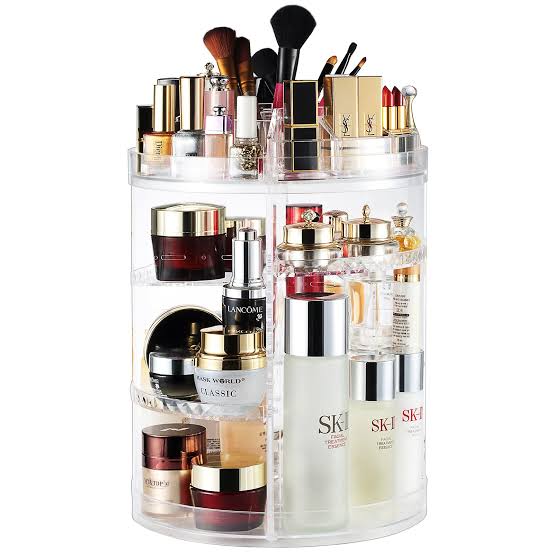 360° Rotating Makeup Organizer