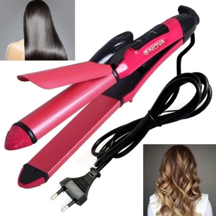 Nova 2 in 1 Hair Straightener & Curler
