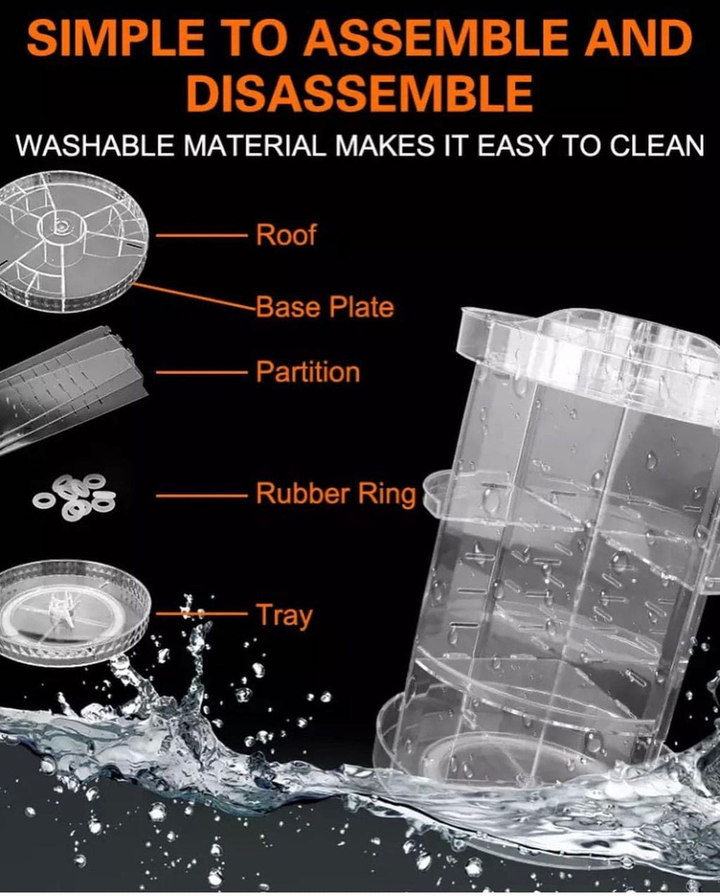 360° Rotating Makeup Organizer
